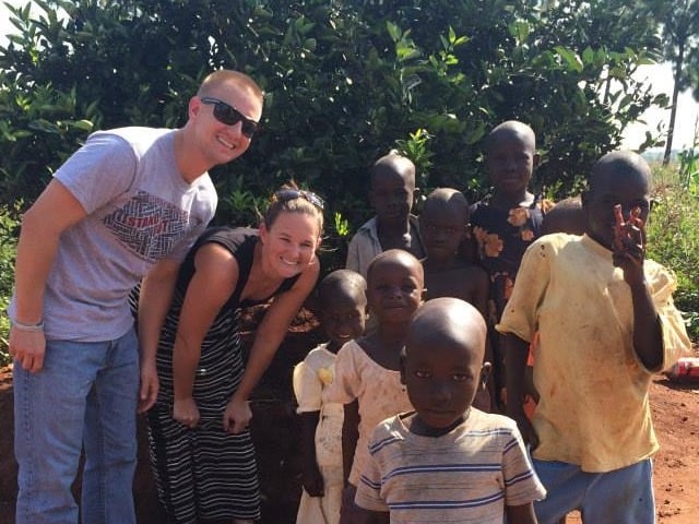Mike and Katie Goreski sharing some time with the locals!