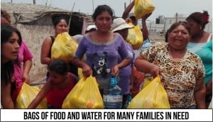 Food and Water for Fire Relief in Pisco